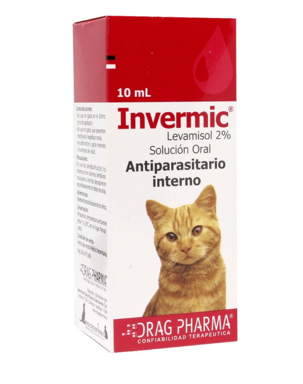 INVERNIC GATO Invermic Antiparasitario Interno Para Gato 2% 10 Ml - Imagen 1