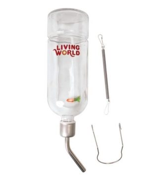 Bebedero Botella Vidrio 177 Ml. Living World - Imagen 4