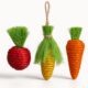 Juguetes De Fibra Vegetal Forma De Verduras