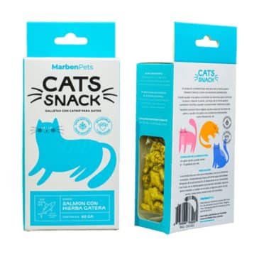 Cats Snack Galletas Salmón Con Hierba Gatera 80 Gr