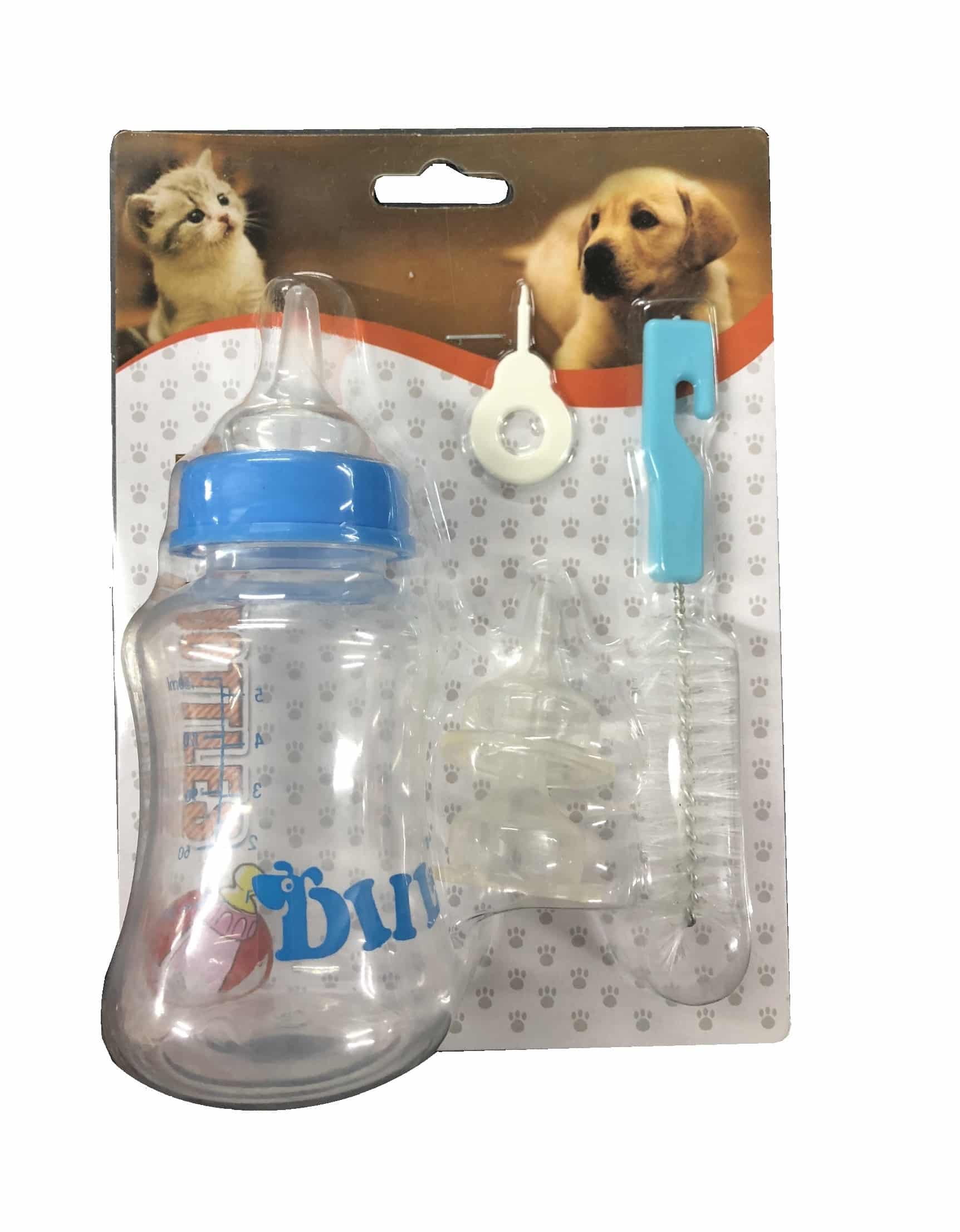 mamadera g Mamadera Para Cachorros 150 Ml Con Limpiador FYN - Imagen 1