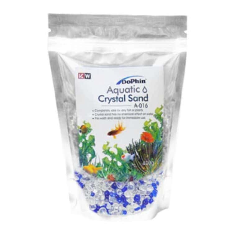 arena cristal acuario 2 Dophin Gravilla Crystal Sand 400 G - Imagen 1