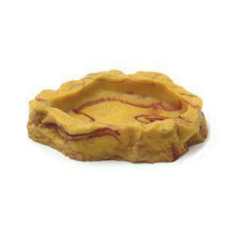 comedero a Plato para Reptiles Pequeño con Diseño Roca MBN - Imagen 1