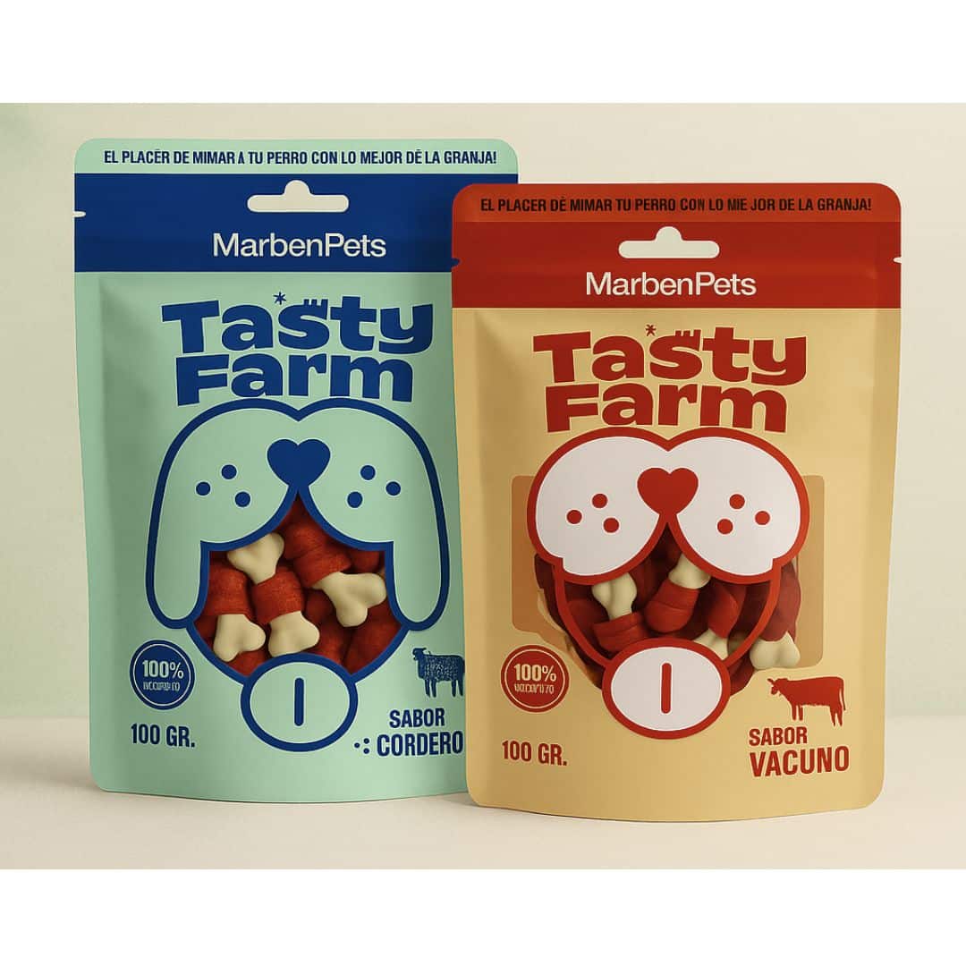 calcio SNACK TASTY HUESO DE CALCIO ENVUELTO EN CARNE 100GR - Imagen 1