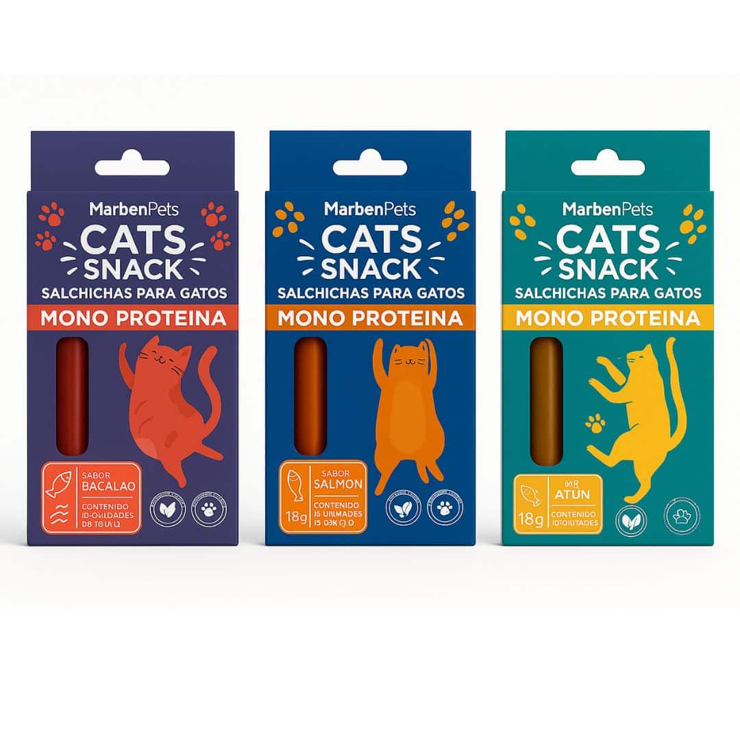 salchicha gato SNACK SALCHICHAS MONOPROTEICAS PARA GATO 15 GR - Imagen 1