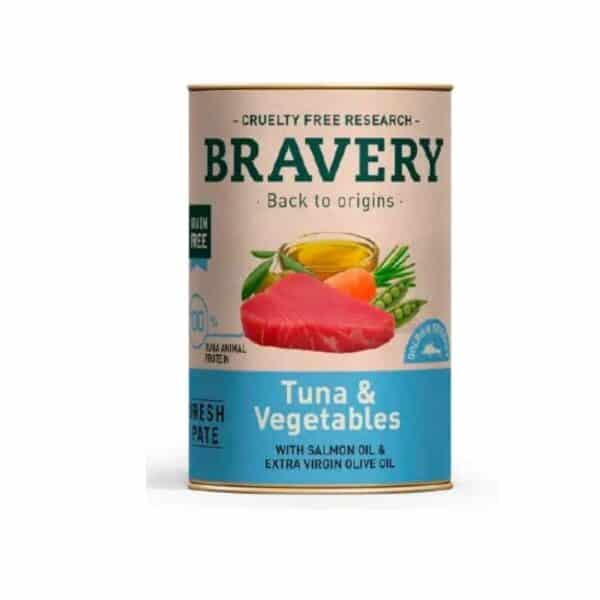 Bravery Lata Atun y Vegetales Perro Adulto 290g