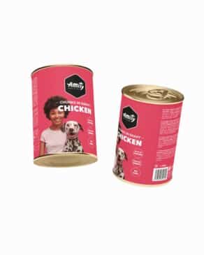 AMITY CHUNKS ALIMENTO HUMEDO DE POLLO PARA PERRO ADULTO 1250GR