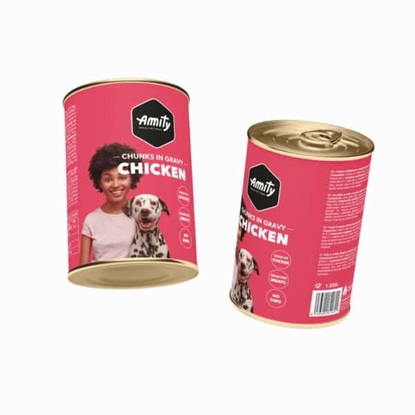 AMITY CHUNKS ALIMENTO HUMEDO DE POLLO PARA PERRO ADULTO 1250GR