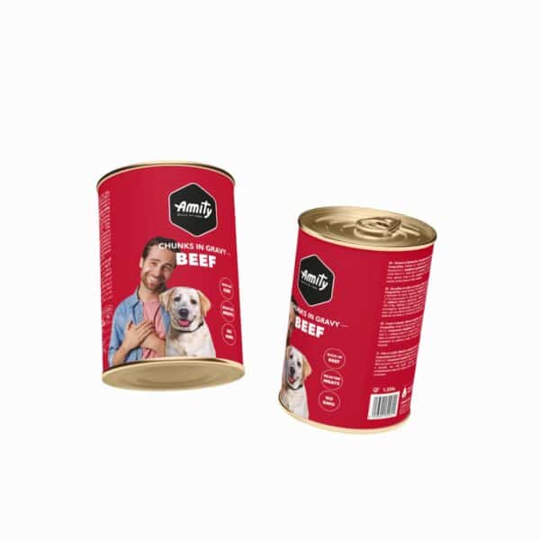 AMITY CHUNKS LATA ALIMENTO HUMEDO BEEF PERRO ADULTO 415GR